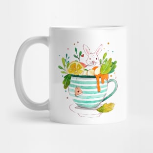 Bunny watercolor in a cup Mug